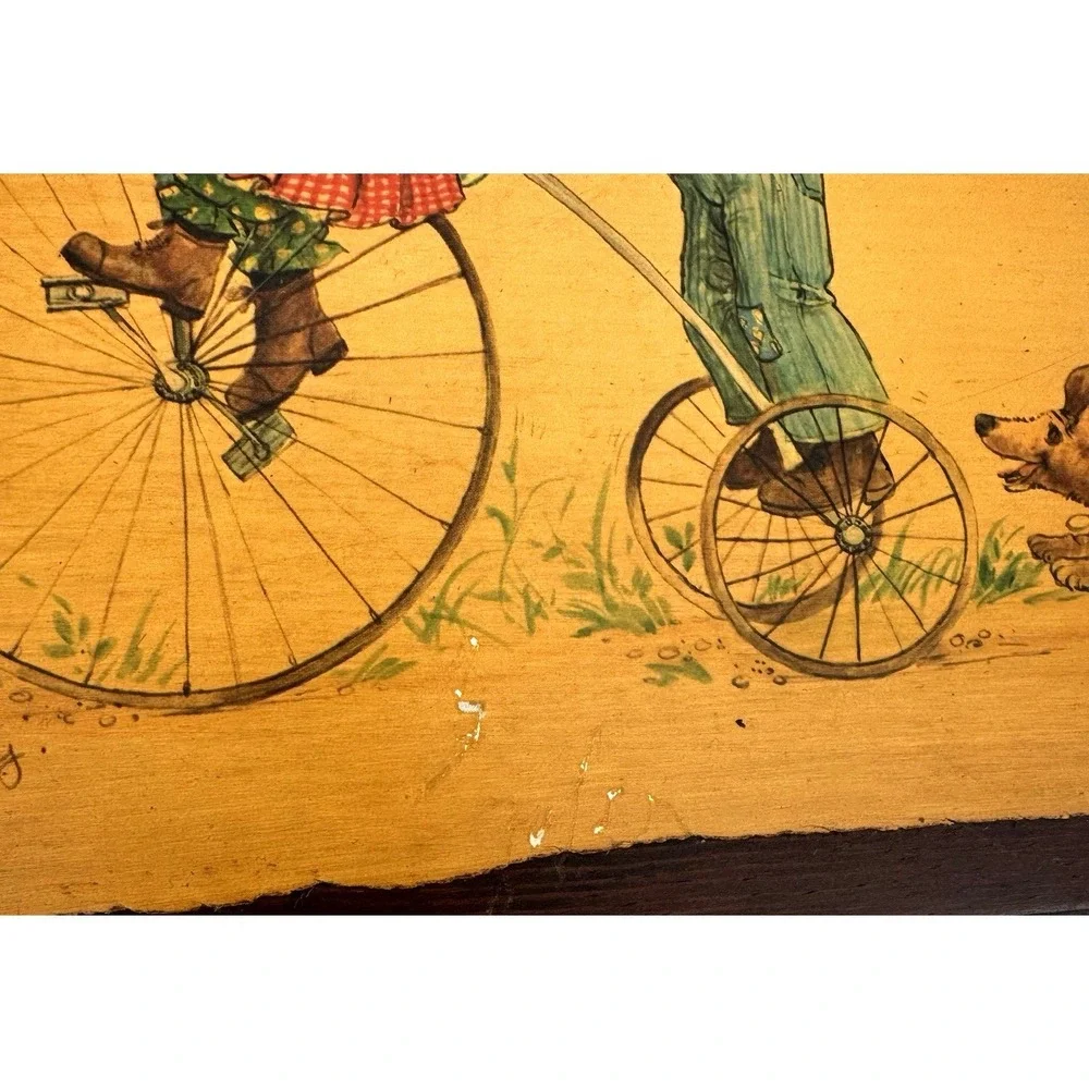 Vintage Children Wall Art Plaques Set of 3 Nostalgic Storybook Style Decor‎